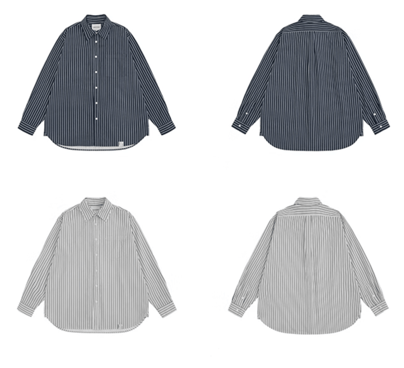 striped casual shirt N5092 - SINCEUMM