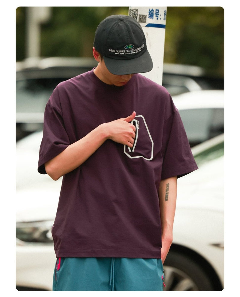 ジップポケットTシャツ U3842 - SINCEUMM