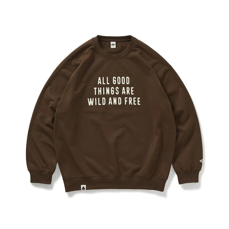 420G message print sweatshirt N4563 - SINCEUMM