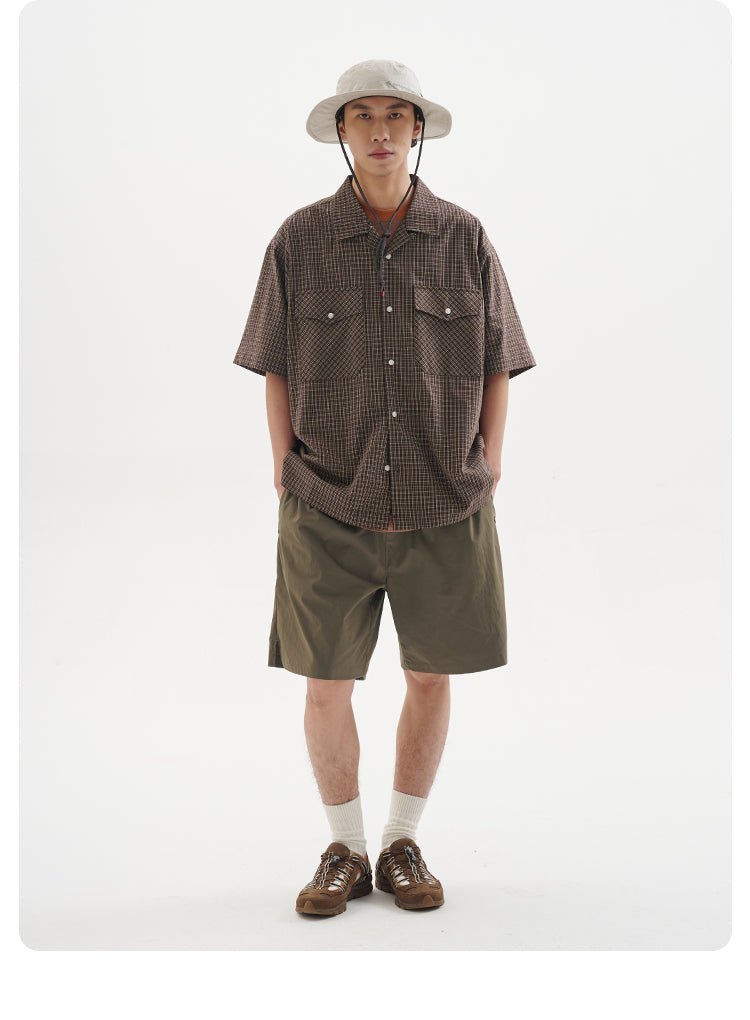 NYLAUS パンツ 撥水 ナイロン ショートパンツ メンズ レディース