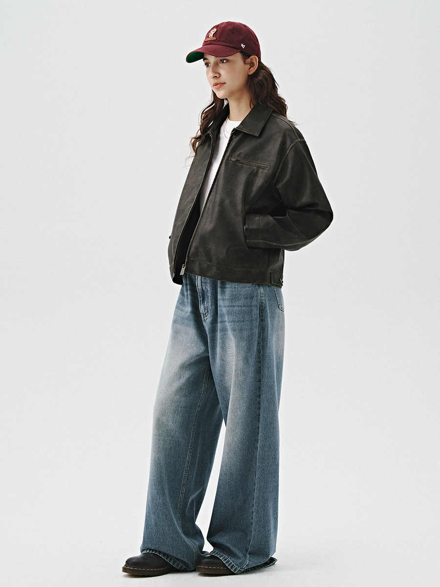 アメリカンヴィンテージ短丈レザージャケット UN677 – SINCEUMM