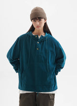 corduroy hoodie / ドローコード付きコーデュロイフーディ N4402 - SINCEUMM