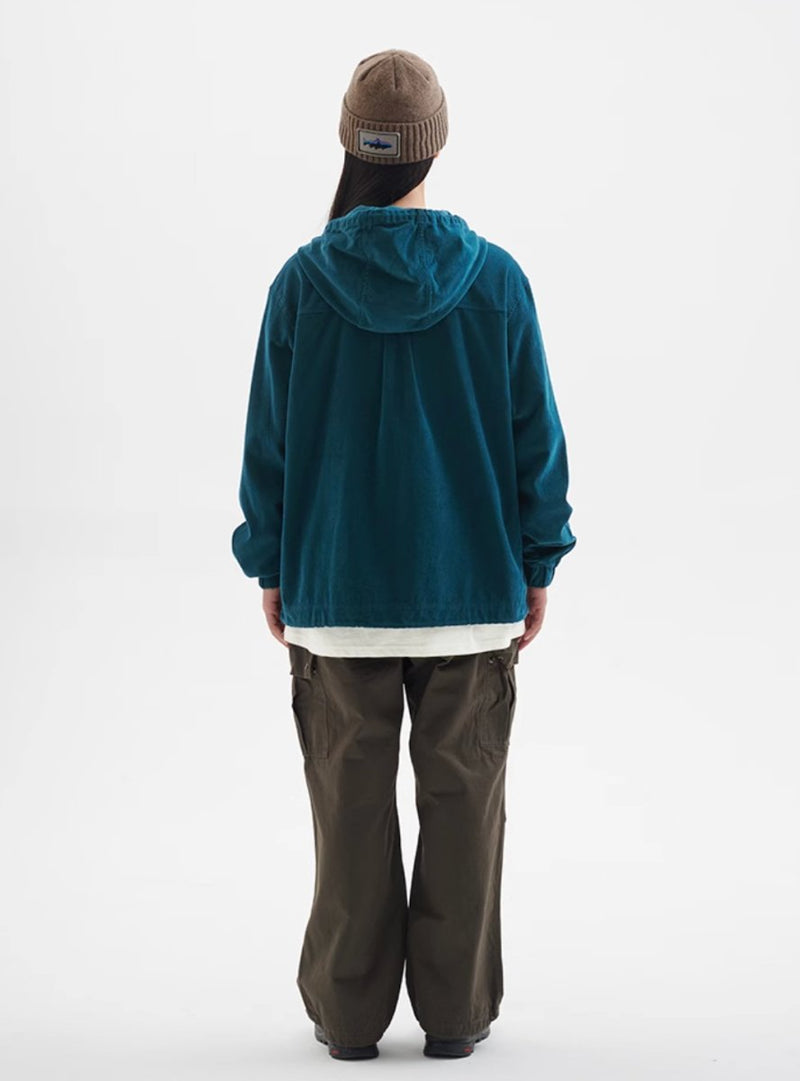 corduroy hoodie / ドローコード付きコーデュロイフーディ N4402 - SINCEUMM