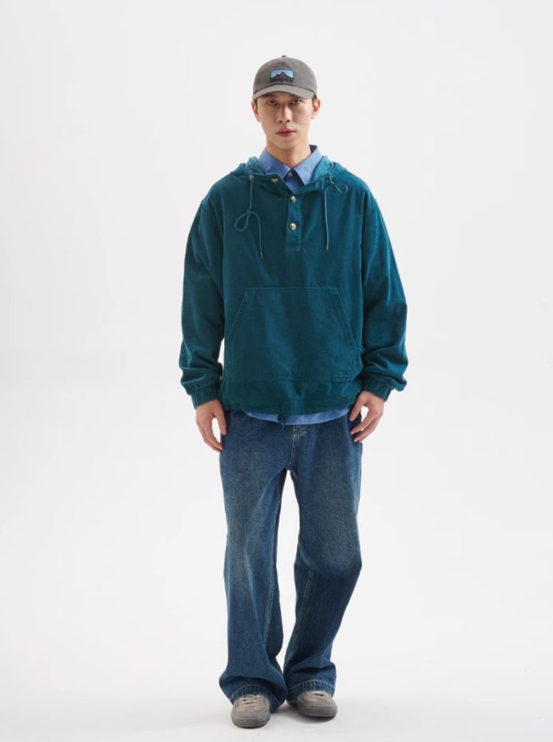 corduroy hoodie / ドローコード付きコーデュロイフーディ N4402 - SINCEUMM