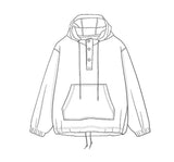 corduroy hoodie / ドローコード付きコーデュロイフーディ N4402 - SINCEUMM