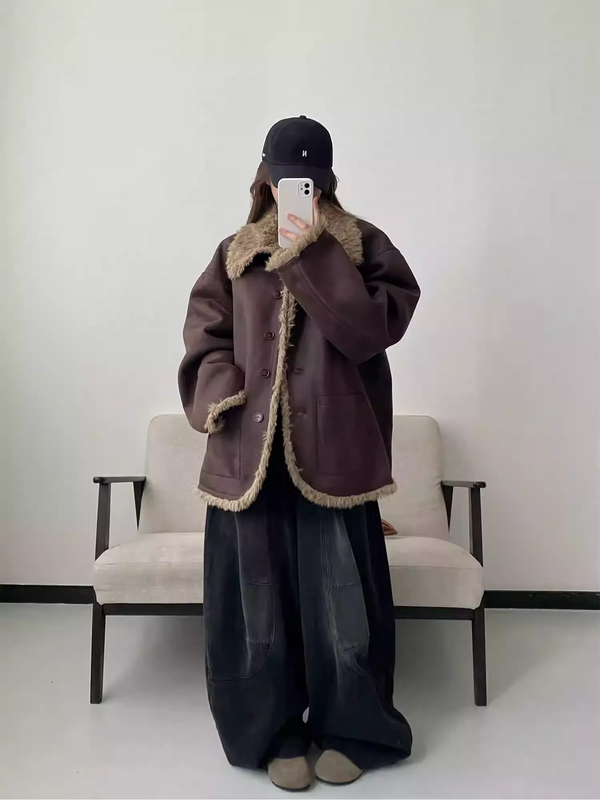 リバーシブルファーコート