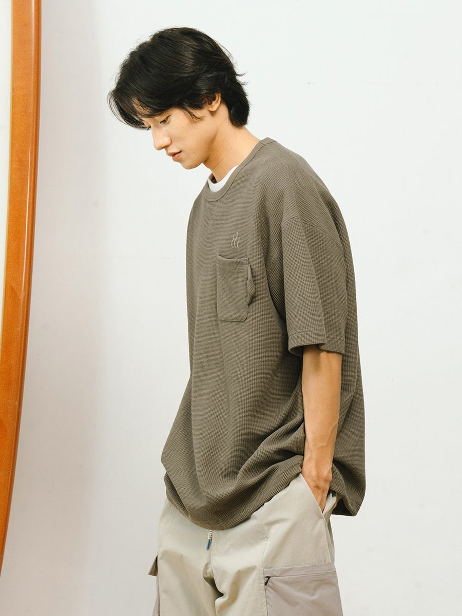 ドローコード付きワッフル生地Tシャツ U1947 – SINCEUMM