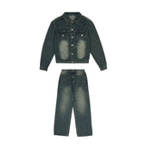 Vintage style denim jacket/pants　 U6 - SINCEUMM