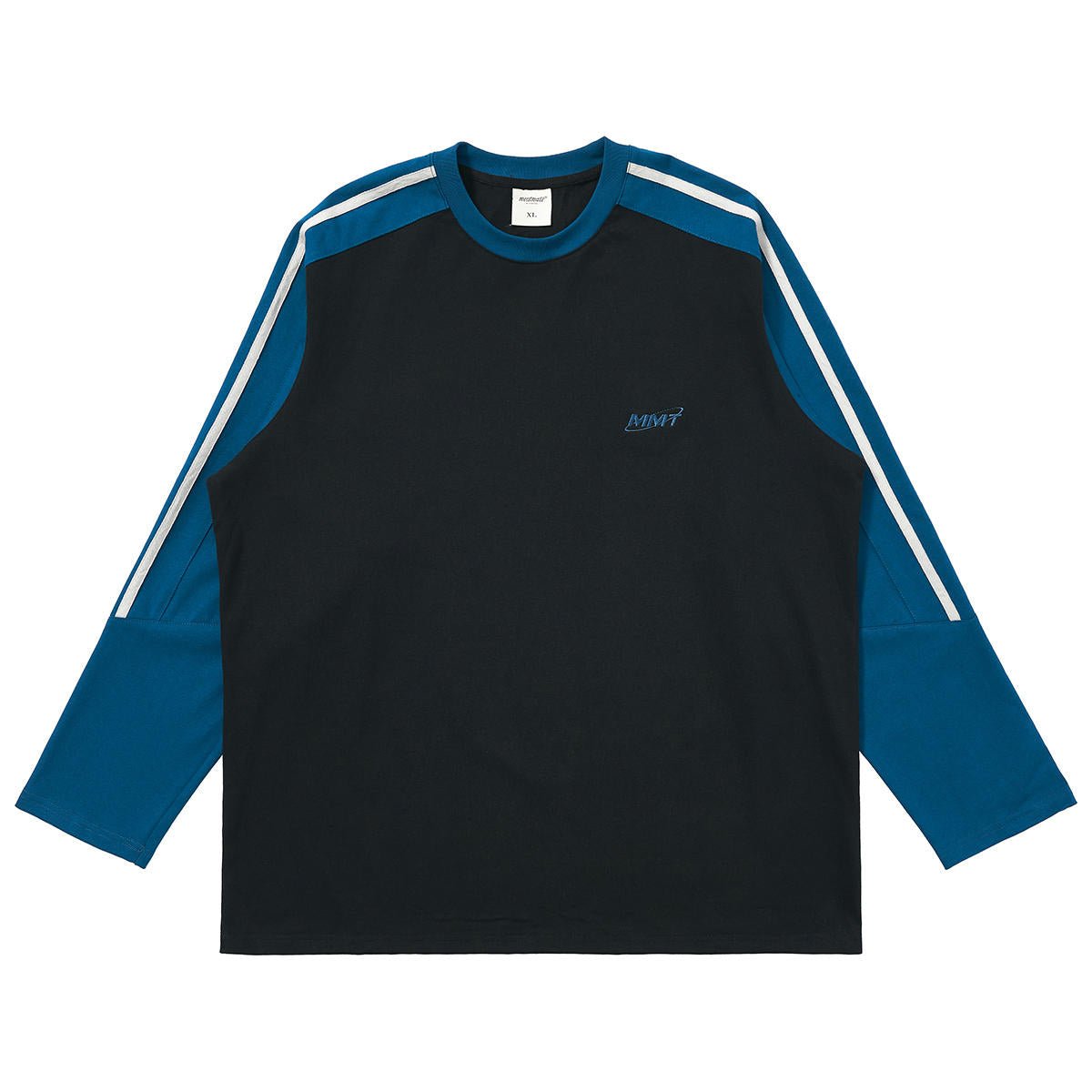 Raglan Long-Sleeved T-Shirt with Lines U195 – SINCEUMM