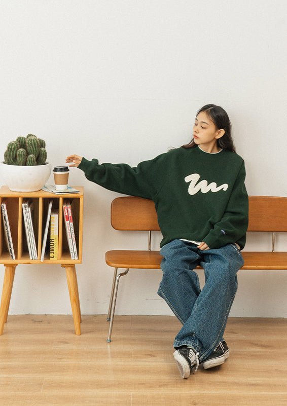 Rare Foam Printed Color Sweatshirt U956 – SINCEUMM